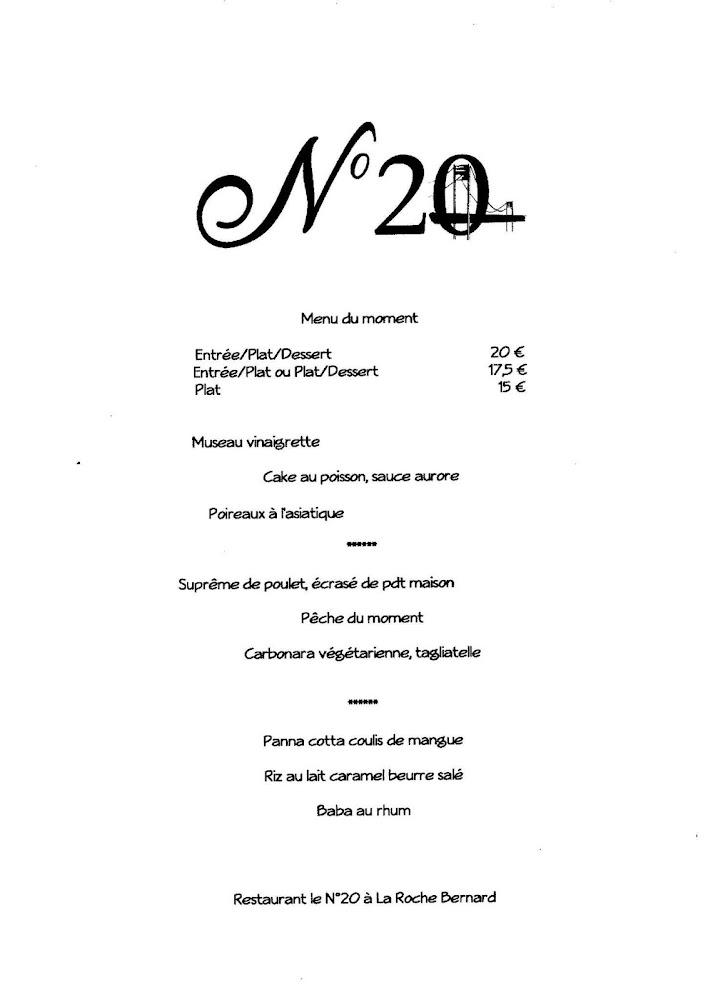 Le N°20 la roche Bernard - Menu Image 2