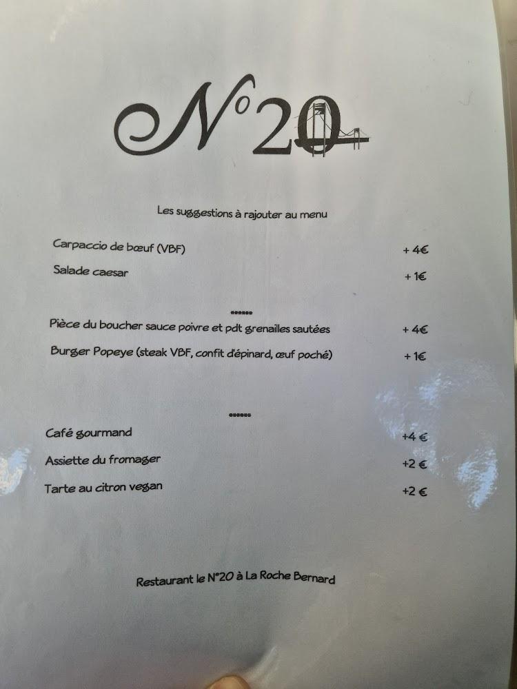 Le N°20 la roche Bernard - Menu Image 4